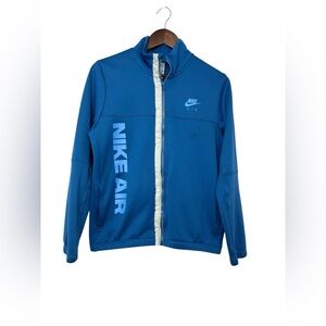 Nike Air Womens XL Blue Performance Full Zip Long Sleeve Track Running Jacket